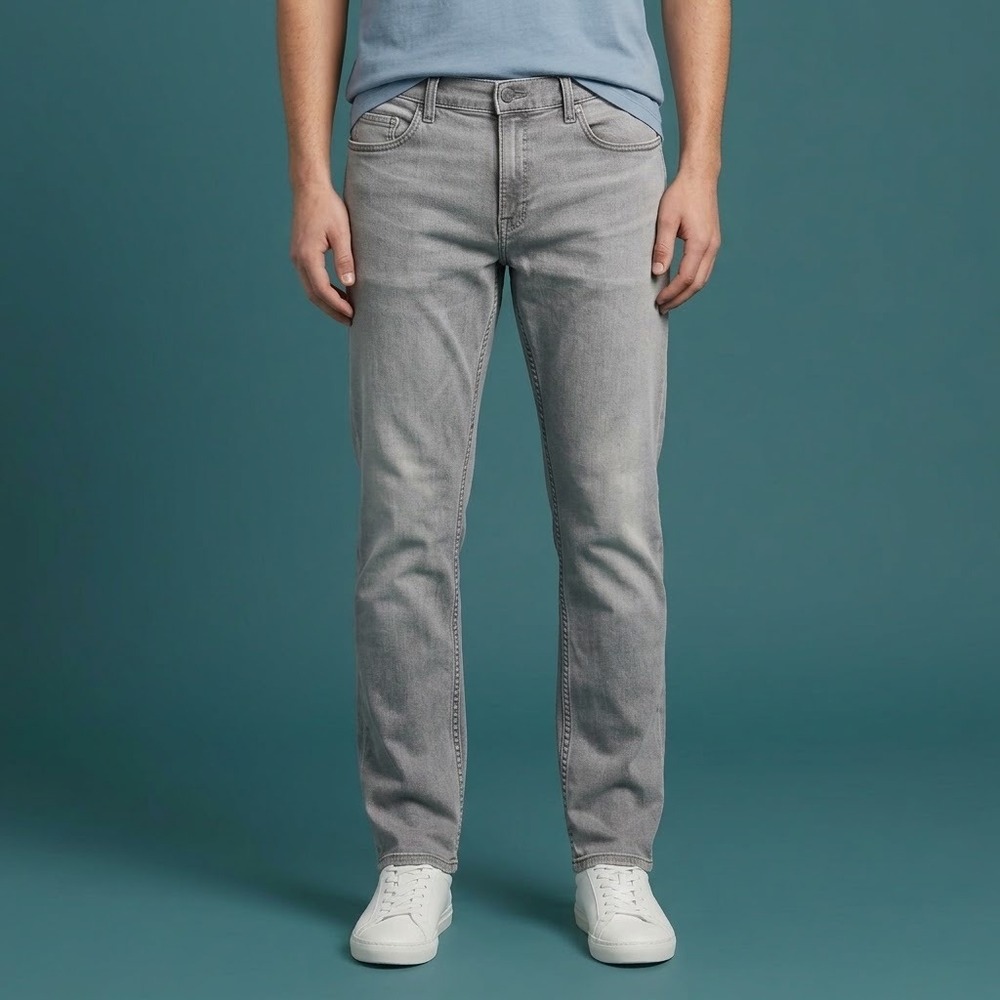 Banana Republic Skinny Jeans Mens 38x32 Gray Stretch Denim